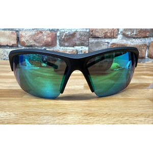 Nike Men's Sunglasses Green Mirror Lens Rectangular Frame SKYLON ACE EV1125 003